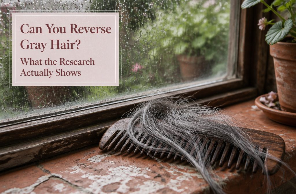 Gray hair shown in a close view for an article about possible color return